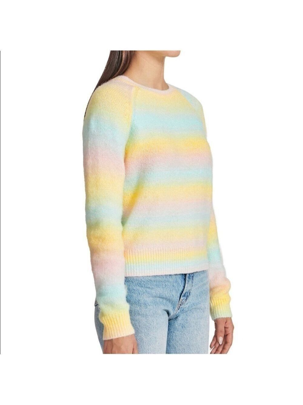 BB Dakota by Steve Madden striped ombré fuzzy sweater size XL